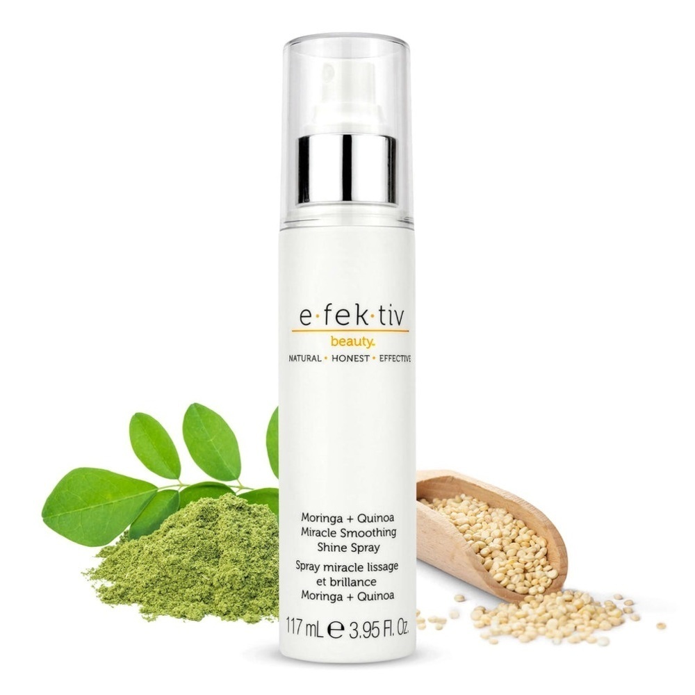 NEW Efektiv Beauty Moringa + Quinoa Miracle Smoothing Shine Spray (117mL)